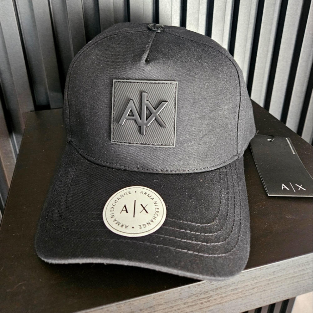 Armani Exchange Black Logo Cap